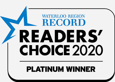 waterloo region record readers' choice 2020 platinum winner badge