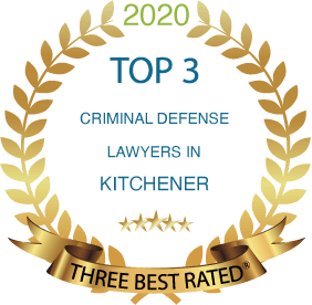 three best rated top 3 criminal defence lawyers in Kitchener 2020 badge